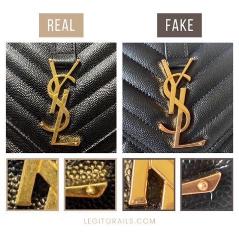 tracolla yves saint laurent falsa|YSL Bag: How To Spot Fake VS Real (With Pictures) .